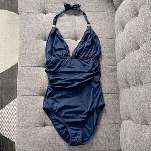 VIX PAULA HERMANNY - “Bia” Tube Halter Ruched One Piece Swimsuit